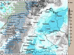 Schneefall am Nachmittag