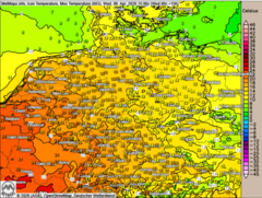 sommerlich im Westen, k&uuml;hl im Osten
